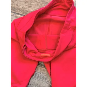 Lululemon Run Inspire Crop II Love Red Mesh Panel Running Leggings‎ Size 6/4 M/S thumbnail 3