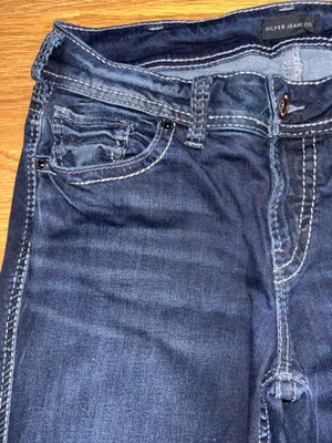 Silver Jeans Co Suki Slim Boot Women’s Size 31x35 Tall Dark Wash Embroidered thumbnail 7