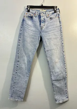 Levi's Premium Wedgie jeans button fly high waist size 26 thumbnail 1