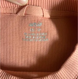 Aerie Coral Crewneck Ribbed Sweater Cropped Oversized Pullover thumbnail 5