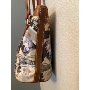Disney Parks Dooney & Bourke 2010 Disneyland 55th Anniversary Mickey Bucket Tote thumbnail 5