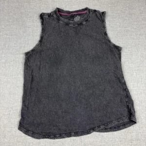 Anthropologie Pilcro Tank Top Womens Medium Gray Crew Neck Sleeveless Knit thumbnail 1