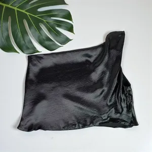 🆕 ASOS Design Textured Satin One Shoulder Asymmetric Twist Top thumbnail 4