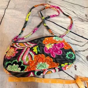 Vera Bradley Small Bag Frannie Ziggy Zinnia 10X5X3" thumbnail 3