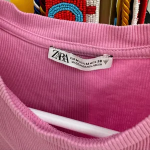 pink zara ruffle top thumbnail 3
