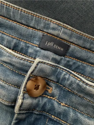 J. JILL High Rise Wide Leg Crop Jeans Size 14 thumbnail 7