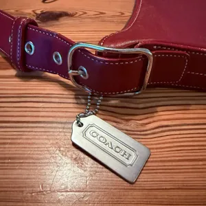 VTG Coach Slim Legacy‎ Shoulder Bag Purse Red Leather 9326 Pristine Inside EUC thumbnail 6