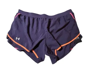 NWT Women Under Armour Fly By Shorts 2.0 size XXL Tux Purple thumbnail 1