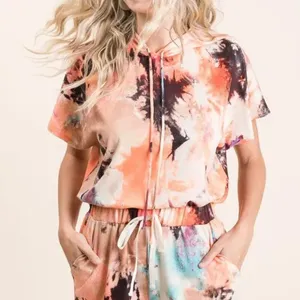 BiBi Tie‎ Dye Terry Hoodie With Drawstring Size L thumbnail 10