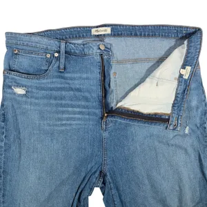Madewell Blue Classic Straight Blue Cotton Stretch Jeans M3004 Womens 36‎ thumbnail 5