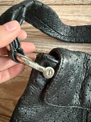 GAP Black Leather Shoulder Bag thumbnail 2