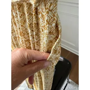 Dress Forum Dijon Mustard Batik Style Print Open Leg Jumpsuit S thumbnail 7