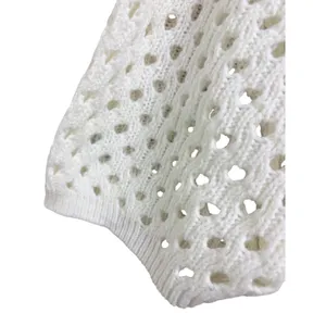 PrettyLittleThing White Open Knit Polo Dress size XL thumbnail 5