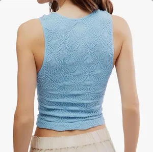 Free People Cami Love Letter Blue M/L thumbnail 5