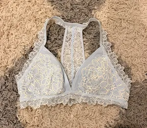 Aerie Light Blue Lace Bralette thumbnail 1