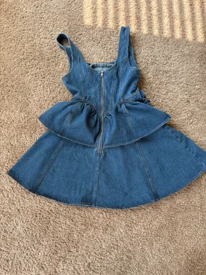 VICI Denim rose dress thumbnail 5