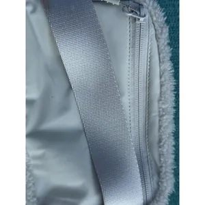 Lululemon‎ Everywhere Belt Bag White Fleece Sherpa Gold Hardware Waist Pack 1L thumbnail 4