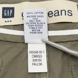 Y2K Gap Cargo Capris Women 16‎ Green Utility Cropped Gorpcore Indie Granola Girl thumbnail 10