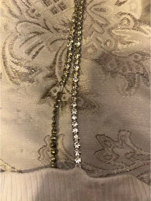 LF Stores White Cropped Ribbed Tank Top With Diamond Straps (Brand new) thumbnail 5