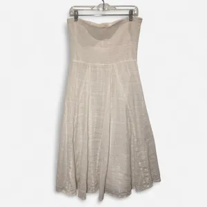 Free People Vintage White Midi/Maxi Skirt | Convertible Cotton boho whimsy small thumbnail 2