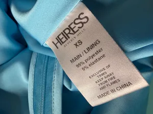 Heiress Beverly Hills Corset Satin Slip Dress Blue Size XS thumbnail 6