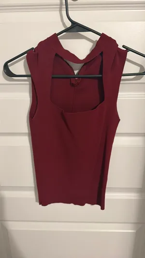 Zara cutout high neck top thumbnail 3