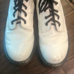 Dr. Martens White Lace-Up/Zippered Boots GUC thumbnail 5