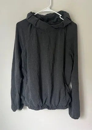 Lululemon After All pullover heathered gray women’s sweatshirt 🔲 thumbnail 1