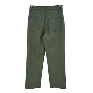 Aritzia Wilfred The Melina Pants Vegan Leather Cropped‎ Sage Green Size 00 thumbnail 8