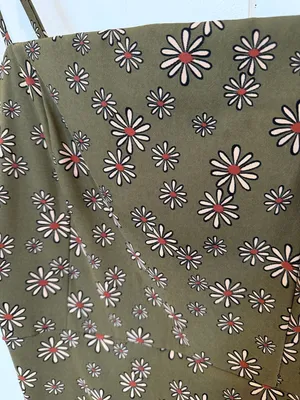 Altar'd State Olive Green Daisy skort Dress thumbnail 2