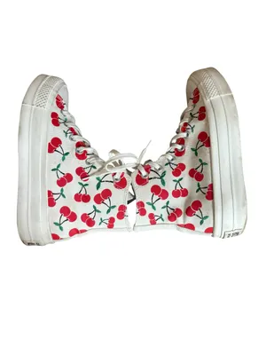Converse All Star Lift Platform High Top Sneaker Cherry Print Womens 6.5 thumbnail 5