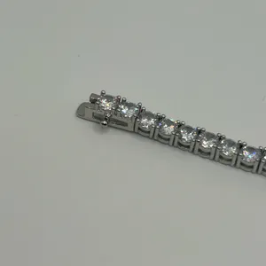 Jewelry by Lyra Moissanite Tennis Bracelet Silver 4mm 7 Inch Brand New VVS1 Crazy Shine No Pass thumbnail 5