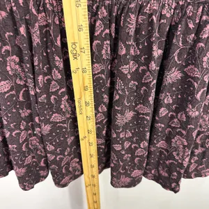 American Eagle Purple Floral Top Womens Small Flare Sleeve Boho Whimsigoth Fairy thumbnail 7