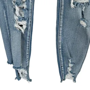 American Eagle SZ 2 SHORT Jegging Jeans Hi-Rise Distressed Stretch Frayed Hems thumbnail 2