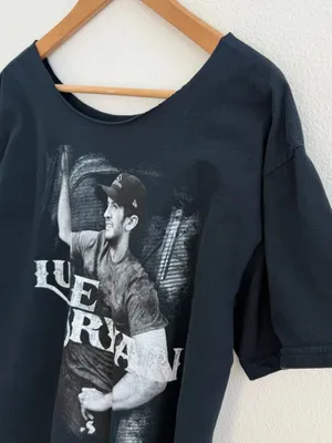 Luke Bryan On Tour Black Off-the-Shoulder Country Music Tee thumbnail 7