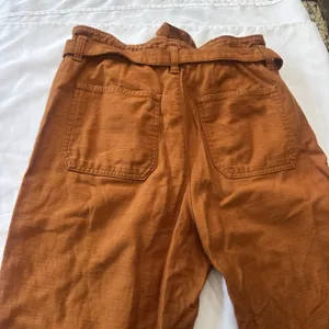 JCrew Paperbag High Rise Wide Leg Crop Twill Pants Terracotta Women’s size 6 thumbnail 9