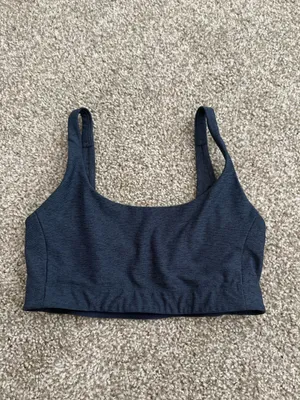 Outdoor Voices Navy Double-Time Bra size Small Coastal Athleisure thumbnail 2