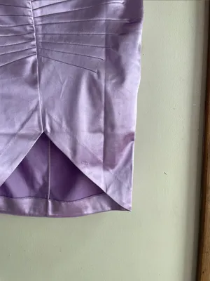 Retrofete Dehl Mini Satin Skirt Lilac thumbnail 6