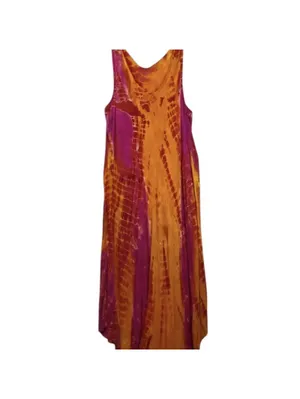Women's Multi and Orange Dress Size M thumbnail 2