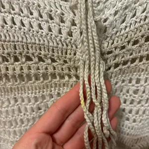 Y2K Knit Tan & White Sweater thumbnail 6