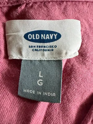 Old Navy Pink Blouse Size L thumbnail 3