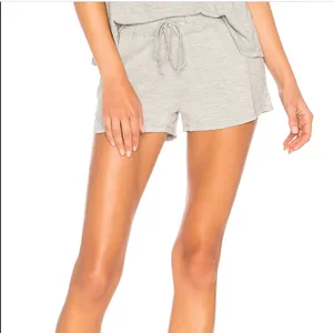 Splendid Gray Jogger Shorts XS Wide Leg Knit Pockets Drawstring Loungewear NEW thumbnail 4
