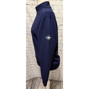 Donald Ross Quarter Zip Large Pullover Sweater Blue Golf Stretch thumbnail 3