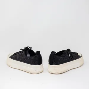 Azalea Wang Revival Rhinestone Crystal Jewel Platform Sneakers Shoes Black 7.5 thumbnail 3