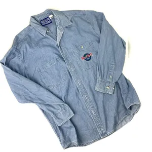 Vintage Hard Rock Cafe Dallas Denim Long Sleeve Button Down Shirt thumbnail 2