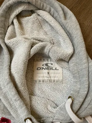 O’neill hooded sweatshirt embroidered flowers grey hoodie Women’s size M thumbnail 2