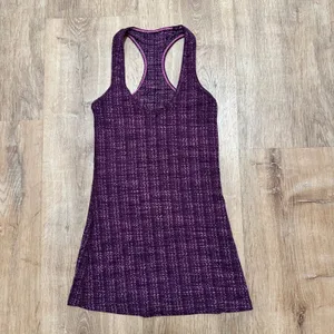 LULULEMON | Woman's Ziggy Wee August Glo Purple‎ Pink Racerback Tank, Size 4 thumbnail 4