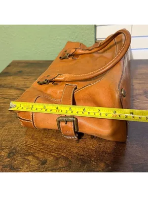 Vintage Michael Kors Leather Saddlebag Bag Purse weekend luggage vacation travel thumbnail 12