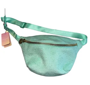 STONEY CLOVER LaNe Target Mint Green Fanny Pack Terrycloth Belt Hip Bag NEW thumbnail 1