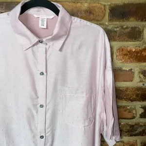 Victoria's Secret Nostalgia Rose Herringbone Pink Pajama Top Women's Size Small thumbnail 3